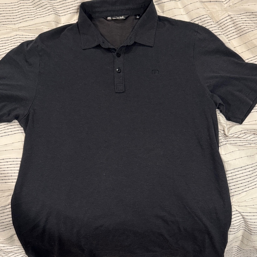 Travis Mathew Charcoal Polo Shirt
